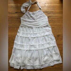 H&M Conscious collection white summer dress size 8